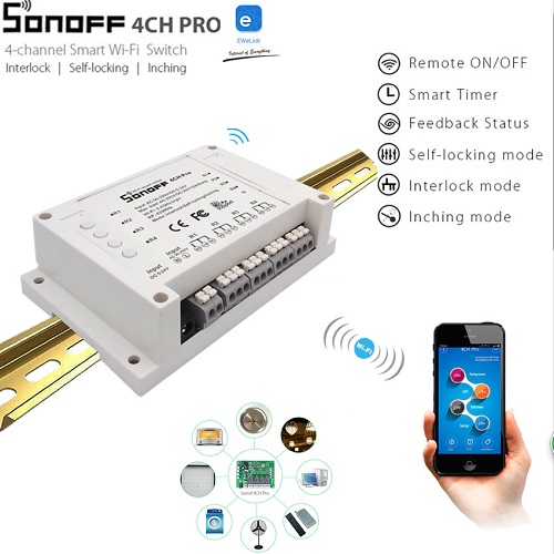 Sonoff 4-Ch Wifi Switch Pro